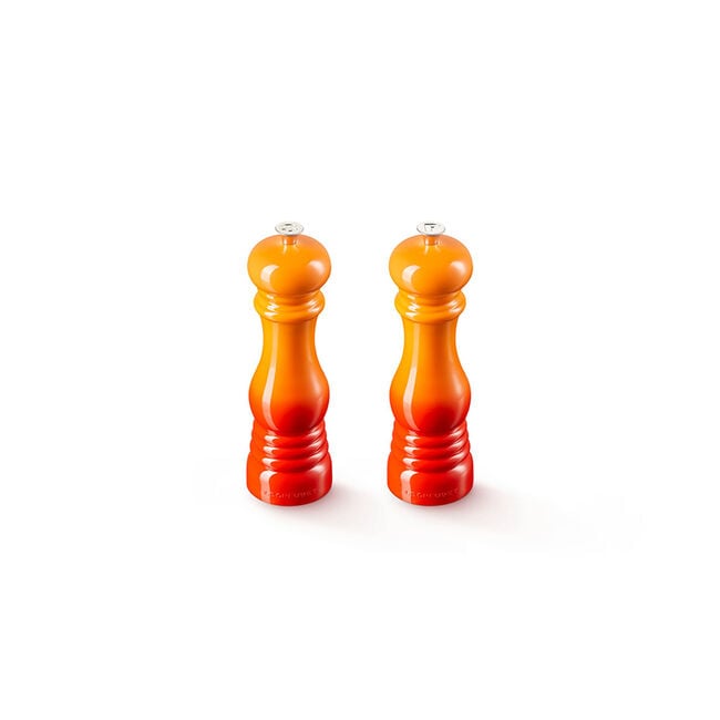 Acrylic Classic Salt and Pepper Mill SetFlame
