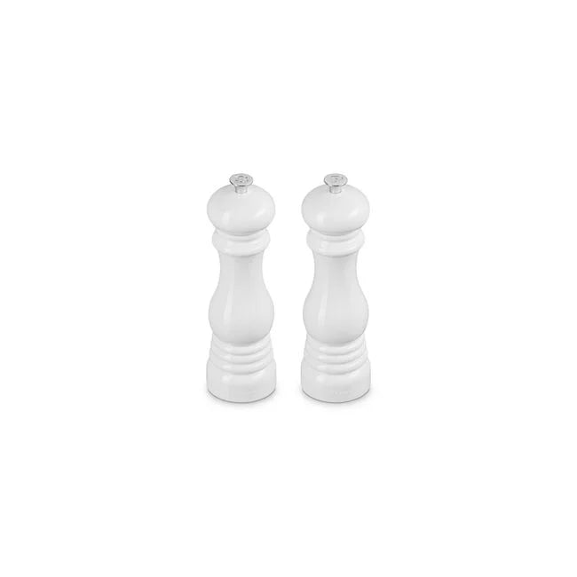 Acrylic Classic Salt and Pepper Mill SetWhite