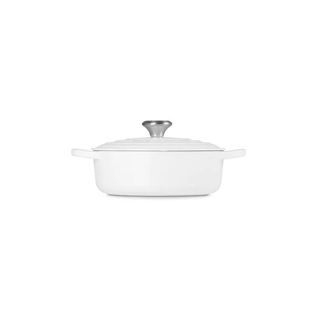 Signature Wide Round OvenWhite