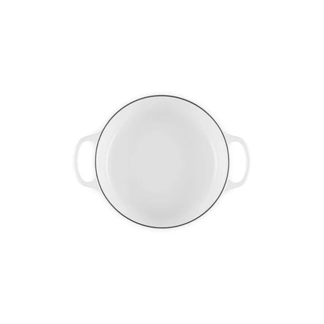 Signature Wide Round OvenWhite
