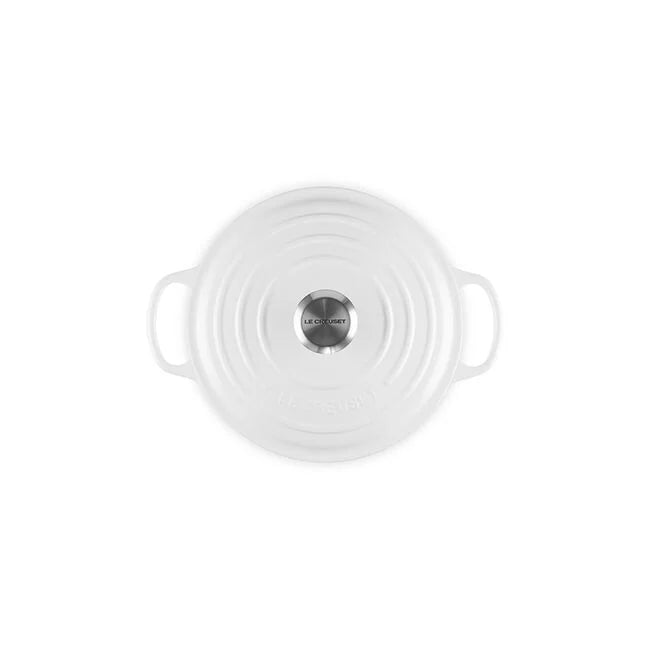 Signature Wide Round OvenWhite