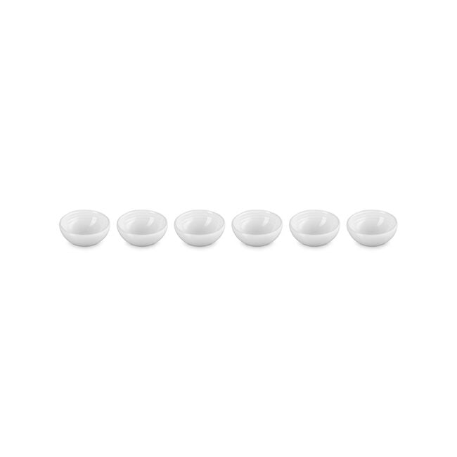 Vancouver Pinch Bowls, Set of 6White