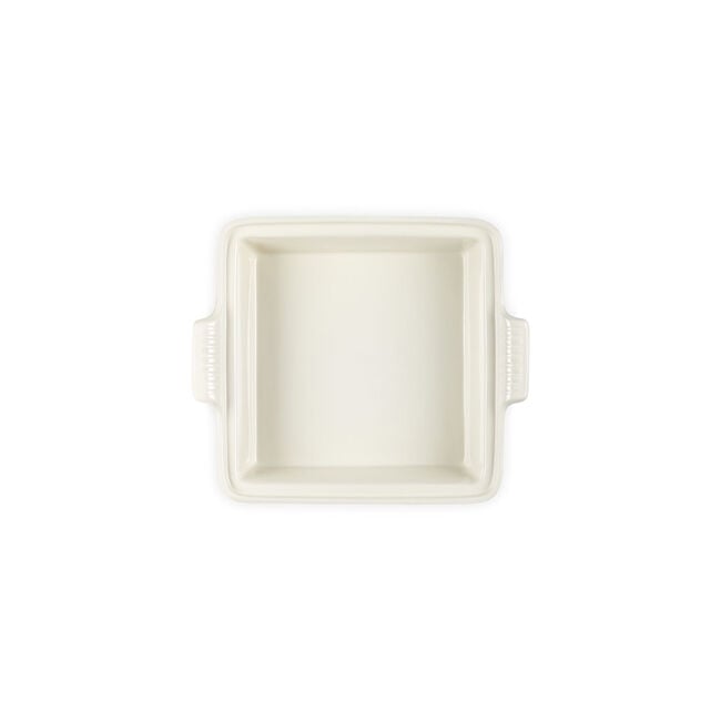 Heritage Shallow Square CasseroleMatte White