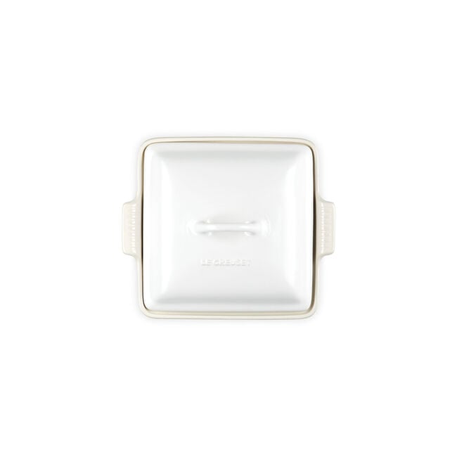 Heritage Shallow Square CasseroleMatte White