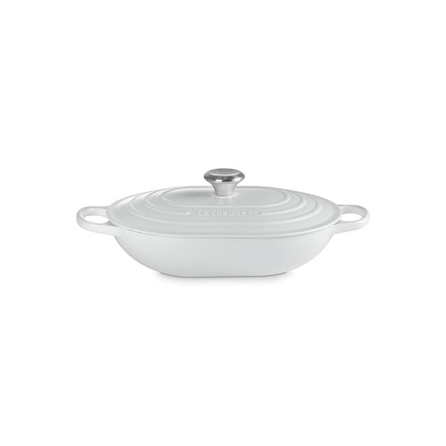 Signature Oval CasseroleMatte White