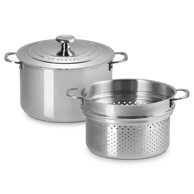 Signature Stainless Steel Stockpot with Colander Insert