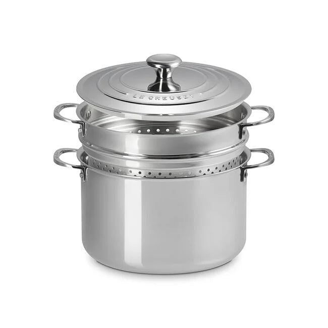 Signature Stainless Steel Stockpot with Colander Insert