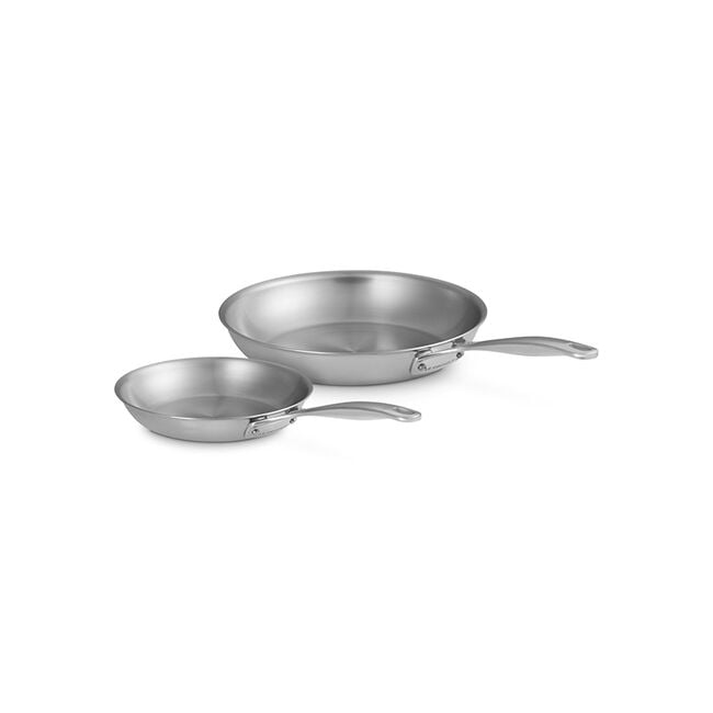 Signature Stainless Steel 2-Piece Fry Pan Set