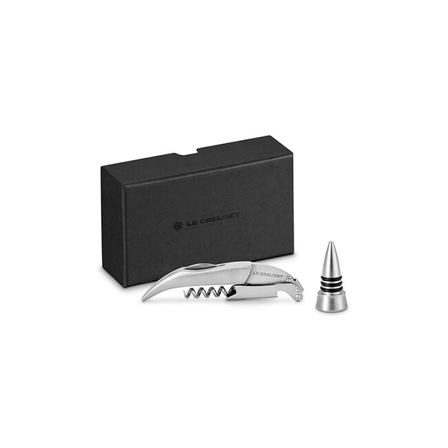 Stainless Steel One-Step Waiter’s Friend and Stopper Set ​