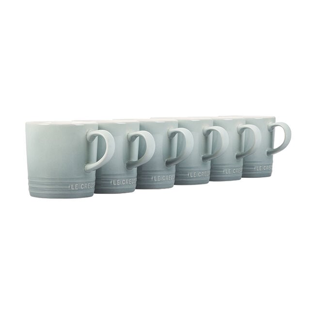 London Mugs, Set of 6Sea Salt
