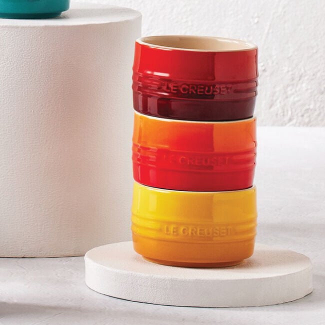 close-up stackable ramekin