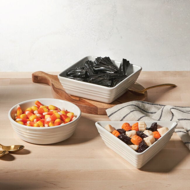 Tapas Dishes, Set of 3White