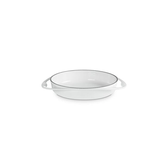 Traditional Round Tarte Tatin DishWhite