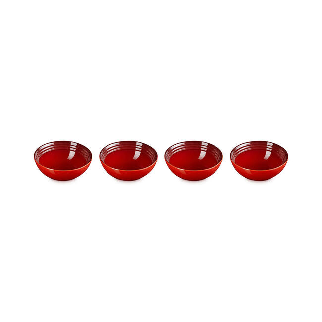 Vancouver Cereal Bowls, Set of 4Cerise