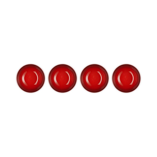 Vancouver Cereal Bowls, Set of 4Cerise