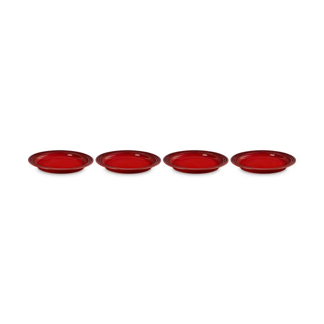 Vancouver Dinner Plates, Set of 4Cerise