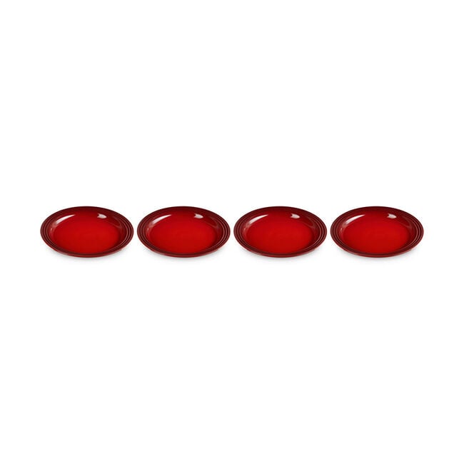 Vancouver Dinner Plates, Set of 4Cerise