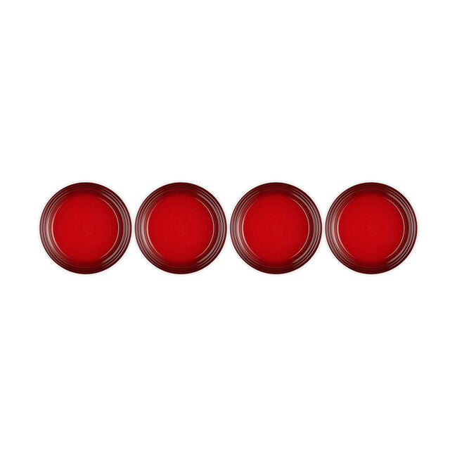 Vancouver Dinner Plates, Set of 4Cerise