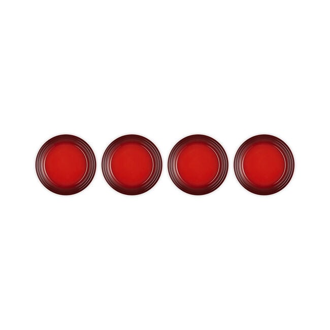 Vancouver Salad Plates, Set of 4Cerise