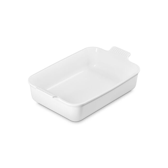 Heritage Deep Rectangular Lasagna DishWhite